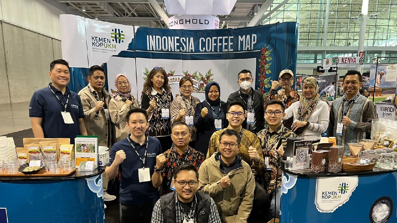 Kopi Unggulan Indonesia Raup Potensi Transaksi Rp283 Miliar di Pameran Specialty Coffee Boston. (Foto:Kemenkop UKM)